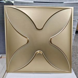 Panneaux muraux 3D en PVC à motif marbre écologiques, vente chaude du fabricant, 50*50 cm pour la décoration intérieure - Product Image 2