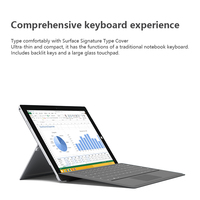 Keyboard Nirkabel Layar Sentuh Magnetik untuk Tablet Microsoft Surface PRO3/4/5/6/7 GO/GO2