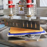 Máquina Cortadora de Pasteles Industrial Ultrasónica para Cortar Triángulos y Rombos, para Panadería