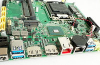Komputer Tertanam AAEON MIX-Q370D1/Q370D2/H310D1 08001-11932X00 REV.1.10 Mini-ITX Generasi ke-8/ke-9 Intel Core LGA1151 Maks 65W TDP 12V