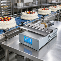 Système de découpe alimentaire ultrasonique 20KHz 2000W disponible en OEM, lame personnalisable, coupeur ultrasonique pour usine de gâteaux
