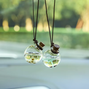 Diffuseur de parfum pour voiture portable de haute qualité, flacon en verre avec bouchon en <span class=keywords><strong>liège</strong></span>, design écologique, MOQ 100 pièces - Product Image 2