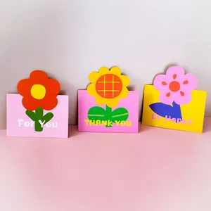 Customized 4-Color Offset Printed 'Happy Mother's Day' 'Thank You' Teachers' Day Cute Paper Design For Gifts Greeting Cards