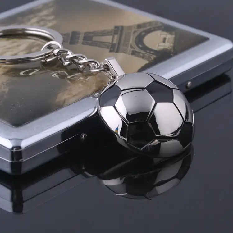 2022 Keychains Souvenir Keychain Custom World Metal Keyring 3D Football 2022 Football Cup Keychains Souvenir Keyholder