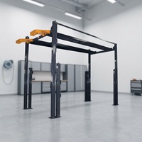 Système de stockage de véhicules à 8 poteaux, triple empileur, pour 3 voitures, idéal pour les garages commerciaux