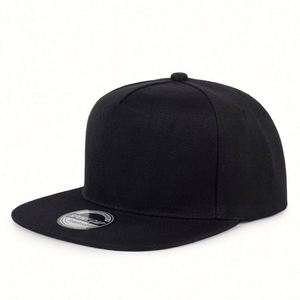 Gorra Plana de Cinco Paneles con Visera Plana, Estilo Hip-Hop, Color Sólido, con Logotipo Personalizado para Hombre - Product Image 2