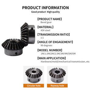 Hoge Kwaliteit Conische Tandwielen Standaard Gat Stalen Rechte Conische Tandwiel Voor Gereedschap - Product Image 6