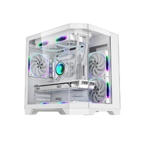 Wholesale Gaming Computer Case Mini ATX Mid Tower Gaming PC Case Tempered Glass Mid View Computer Cases & Towers for PC Parts