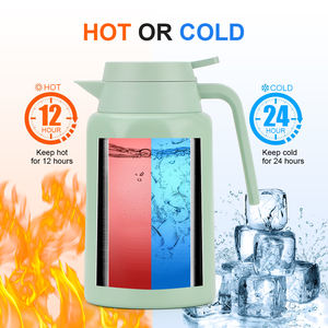 Thermos à café en acier inoxydable à double paroi isolé sous vide personnalisé de 1000 ml, couleur personnalisée, thermos à eau en métal - Product Image 4