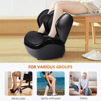 Nouveau design de masseur de pieds intelligent Shiatsu à rouleaux, avec compression d'air électrique, vibration et chauffage pour les jambes et les pieds