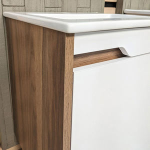 George Group Armoires de vanité de salle de bain avec miroir mural à DEL <span class=keywords><strong>blanc</strong></span> moderne étanche à usage hôtelier avec design flottant - Product Image 6