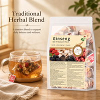 OEM Ginseng Zes Schatten Kruidenthee Piramidezakjes 5g*20 Moerbei Wellness Thee Voedt de Nieren Verbetert de Viriliteit Aangepaste Verpakking