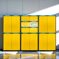 Casillero Inteligente para Equipaje, Almacenamiento de Equipaje, Autoservicio con Código QR, para Aeropuerto, Estación de Tren, Hotel, Playa, Gimnasio, Exterior, Impermeable