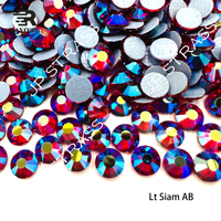 Rhinestone Hotfix AB Model Flatback untuk Transfer Panas, Kristal Bling untuk Hiasan Sepatu, Pakaian, Motif Desain, Menyala dalam Gelap