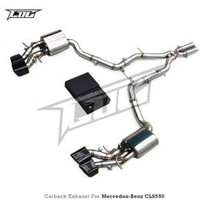 Système d'échappement Catback d'usine SUS304L 1,5 mm poli pour Mercedes-Benz CLS550 V8 4,7 L 2010-2016 Boska Racing avec soupapes - Product Image 3