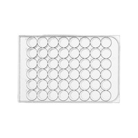 Plaques de culture cellulaire en verre à fond plat traitées TC à adsorption ultra-faible, 6, 12, 24, 48, 96 puits, avec support OEM