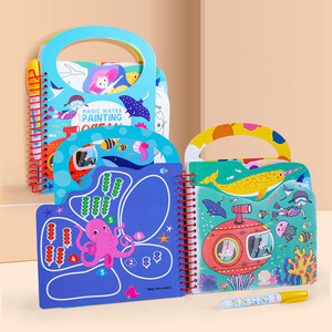 QINGTANG CRAFTS libro di pittura magica libro da disegno per bambini libro d'acqua portatile - Product Image 2