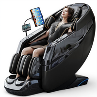 Silla de Masaje Portátil C56 2026 de Doble Núcleo y Doble Movimiento, Gravedad Cero, Calentamiento de Tejido Profundo, Bluetooth, Rodillo para Pantorrillas y Pies
