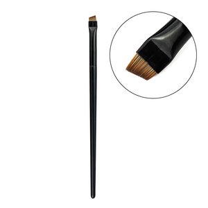 DailyQueen <strong>Angled</strong> <strong>Eyebrow</strong> Makeup <strong>Brush</strong> Custom Logo Single Makeup <strong>Brush</strong> with Wooden Handle Wholesale Private Label - Product Image 2