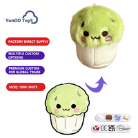 Porte-clés personnalisé en peluche en forme de champignon, mignon, avec illustration dessinée sur mesure pour la décoration de sac
