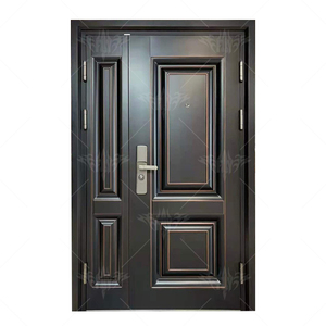 Portes de sécurité en métal <span class=keywords><strong>d</strong></span>'<span class=keywords><strong>occasion</strong></span>, vente chaude, renforcées, usine directe de Chine, portes en acier extérieures bon marché - Product Image 2