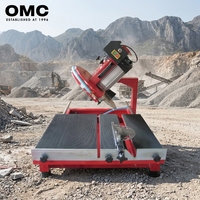 Scie à table diamantée OMC 600 mm pour travaux lourds, coupe-briques, béton, blocs, maçonnerie et carrelage