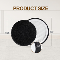 Filter Pengganti LV-H132 Kompatibel dengan Pemurni Udara LEVOIT LV-H132 Filter HEPA 3-in-1 H13 Filter Karbon Aktif
