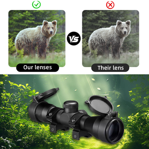 4x phóng to vật liệu hợp kim nhôm phạm vi được xây dựng trong con trỏ chéo với miễn phí 20mm gắn ống nhòm săn bắn ngoài trời đường dài - Product Image 5