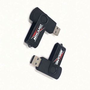 Promotional Eco-Friendly Swivel USB Flash Drive with Custom Logo Metal & Rubber Material Expand <b>Memory</b> Function - Product Image 1