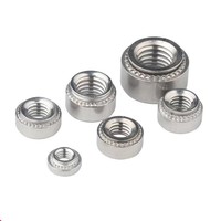 # 6 # Écrous de serrage auto-clipants en acier pour cartes de circuit imprimé, types M3, M4, M5, M6, M7, M8, M10, M12, en acier inoxydable (SS), en laiton (CLS), en laiton de qualité supérieure (CLSS), en acier spécial (SP)