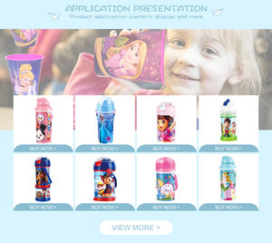 Garrafa de água plástica <span class=keywords><strong>Lenticular</strong></span> 3D durável com tampa esteticamente agradável revestido estilo direto bebendo água fervente para viagens - Product Image 6