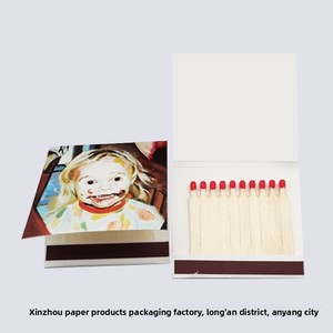 Fiammiferi Creativi Personalizzati a Forma di Libro con Punta in Legno, Accendifuoco in Carta, Imbevuti di Sangue, Moderni Minimalisti Ispirati a Shelby - Product Image 2