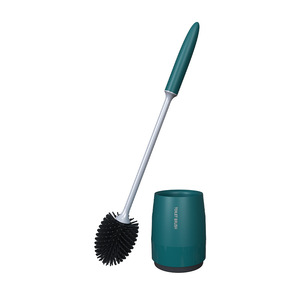 Cepillo de Inodoro de PP y TPR Suave con Base Metálica, Mango Desmontable para Montaje en Pared, Herramienta de Limpieza de Baño sin Ángulos Muertos - Product Image 6
