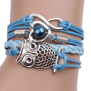 European and American Fashion Owl Knitted <strong>Bracelet</strong> with <strong>Infinity</strong> N97274 - Product Image 2