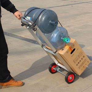 Small <b>Trolley</b> Folding Household Carrying Trailer Shopping Grocery Stall Light Portable Luggage HKBG-trolly-2 Folding <b>Trolley</b> HKB - Product Image 2