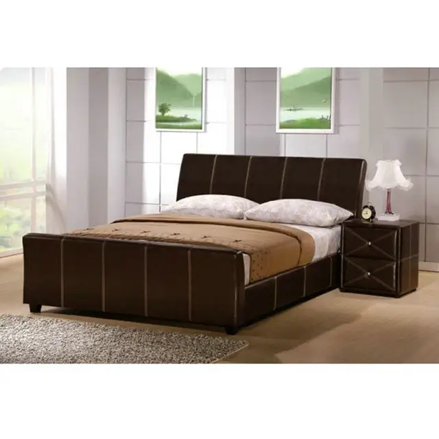 Western style Bed frame without mattress bedroom furniture