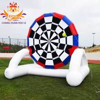Cible de tir géante gonflable de football personnalisée de haute qualité, parc d'attractions, matériel PVC interactif, étanche à l'air pour adultes
