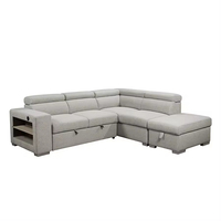 Sofá cama modular con respaldo copetudo multifuncional con almacenamiento, sofá cama seccional convertible extraíble para sala de estar