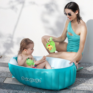 Baignoire gonflable pour bébé Swimbobo 82x57x28cm, épaisse, portable et pliable, pour la maison et les voyages, 0-12 mois - Product Image 4