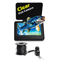 Cámara de Pesca Submarina Profesional con Luz LED Infrarroja, Pantalla de 4.3 Pulgadas, 20m, IP68, Impermeable, Portátil, Buscador de Peces de Aguas Profundas con Visión de 180 Grados