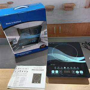 BQ-21 เตาแม่เหล็กไฟฟ้าแบบหัวเดียว แผงคริสตัลสีดำ สแตนเลสสตีล พร้อมฟังก์ชั่นจองหม้อ - Product Image 3