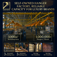 Cintres en bois de luxe pour hommes DaHao personnalisés, finition laquée, écologiques, durables, légers, de haute qualité, supermarché