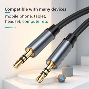 3.5mm to 3.5mm Hifi <strong>Audio</strong> Cable, Gold Plated Metal Connector, Stereo AUX Cord, Available for Bulk Order - Product Image 2