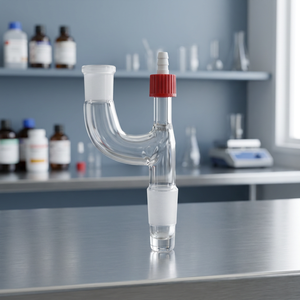 La verrerie de laboratoire Swan Neck est un équipement en verre spécialement conçu pour les applications de laboratoire, destiné à la manipulation contrôlée des liquides. - Product Image 3