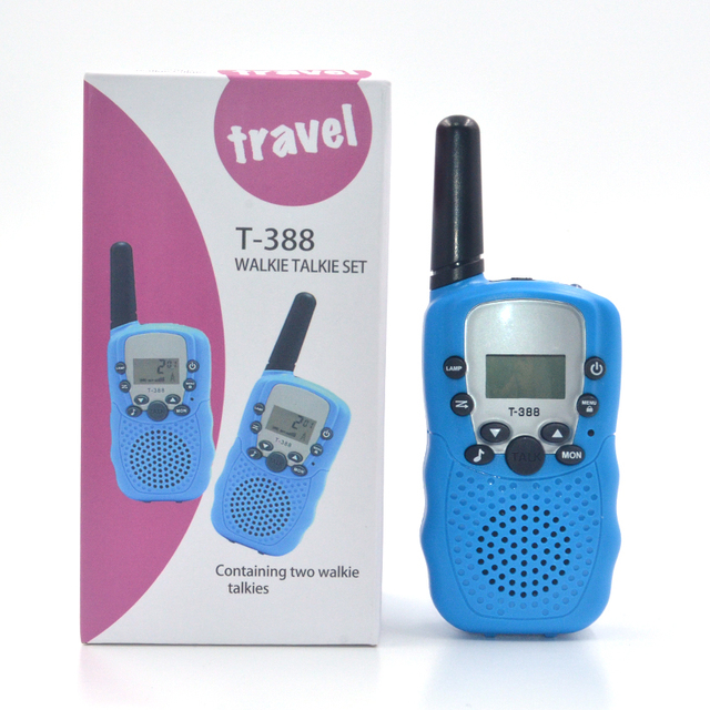 SUNJET Cartoons Educational Toy Children Walkie-talkie 22 Channel Long Range Outdoor Two Way Radio  Mini Walkie Talkie for Kids