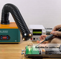 TBK 668 Extracteur de fumée à forte aspiration, purificateur d'air efficace pour la soudure, avec lumière LED