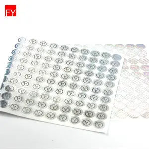 Security Label Seal Stickers Soft Uv Printed Transparent Warranty Void Tamper Evident Holographic Sticker