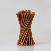 Pailles en pulpe de bagasse de café biodégradables et compostables pour emballage alimentaire et boisson, sans plastique, personnalisables