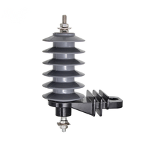 Parafoudre extérieur en caoutchouc silicone polymère et oxyde de zinc Shuangfeng YH10W-24S10C600 24kV pour protection contre la foudre, Zhejiang ISO9001