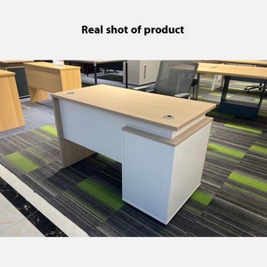 Escritorio Ejecutivo Moderno para Adultos, Muebles de Oficina, Escritorio de Estudio con Cuatro Cajones y Madera de Melamina para Oficina, Edificio de Oficinas o Dormitorio - Product Image 2